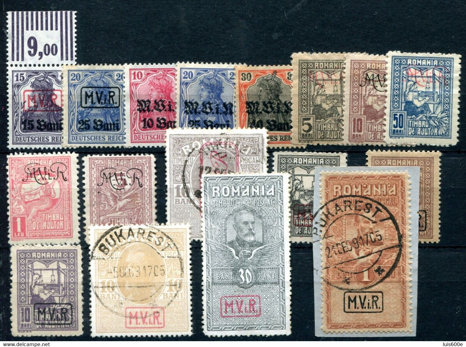 1917.RUMANIA.OCUPACION ALEMANA.NUEVOS Y USADOS.CATALOGO 96€ - Occupations