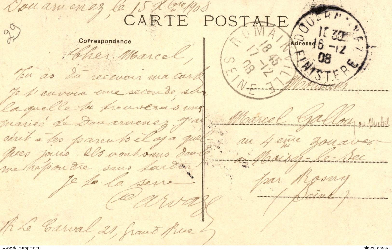 UNE MARIEE DE DOUARNENEZ 1908 - Douarnenez