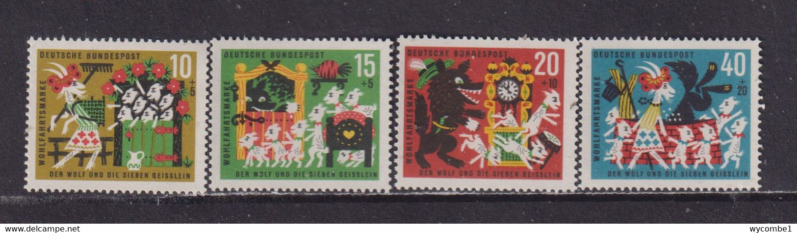 WEST GERMANY - 1963 Wolf And The Seven Kids Set Never Hinged Mint - Ungebraucht