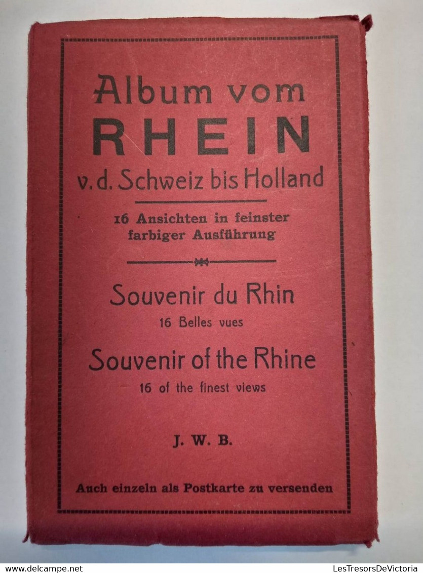 Cartes Carnets - Album Vom Rhein - Souvenir Du Rhin  - 16 Belles Vues - Complet - Carte Postale Ancienne - Autres & Non Classés