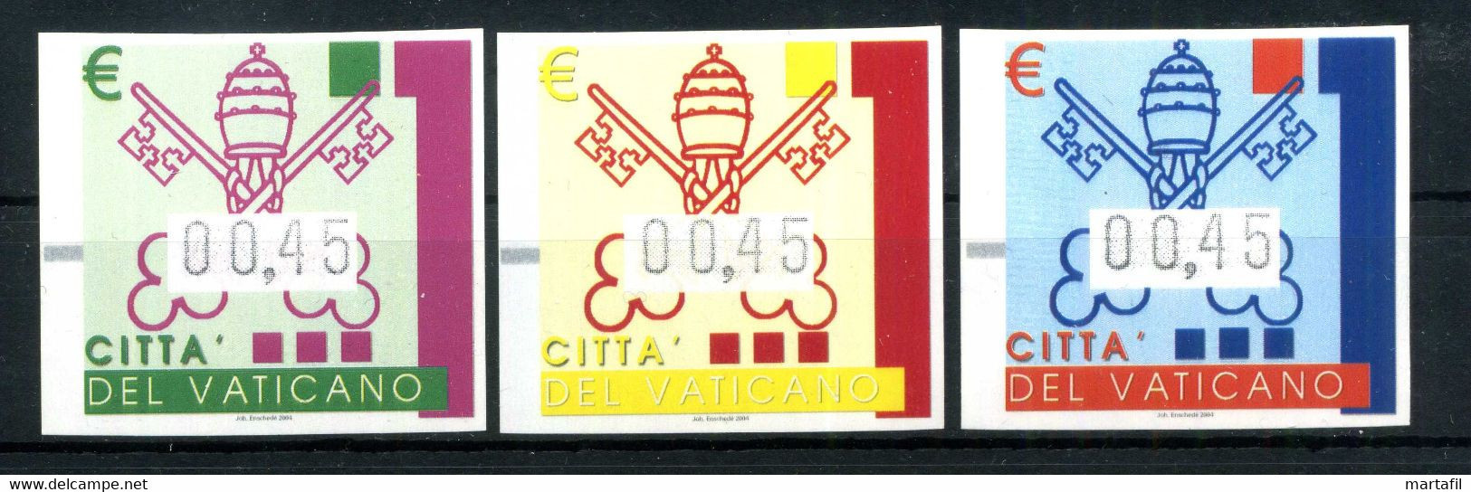 2004 VATICANO SET MNH ** DISTRIBUTORI AUTOMATICI - Unused Stamps