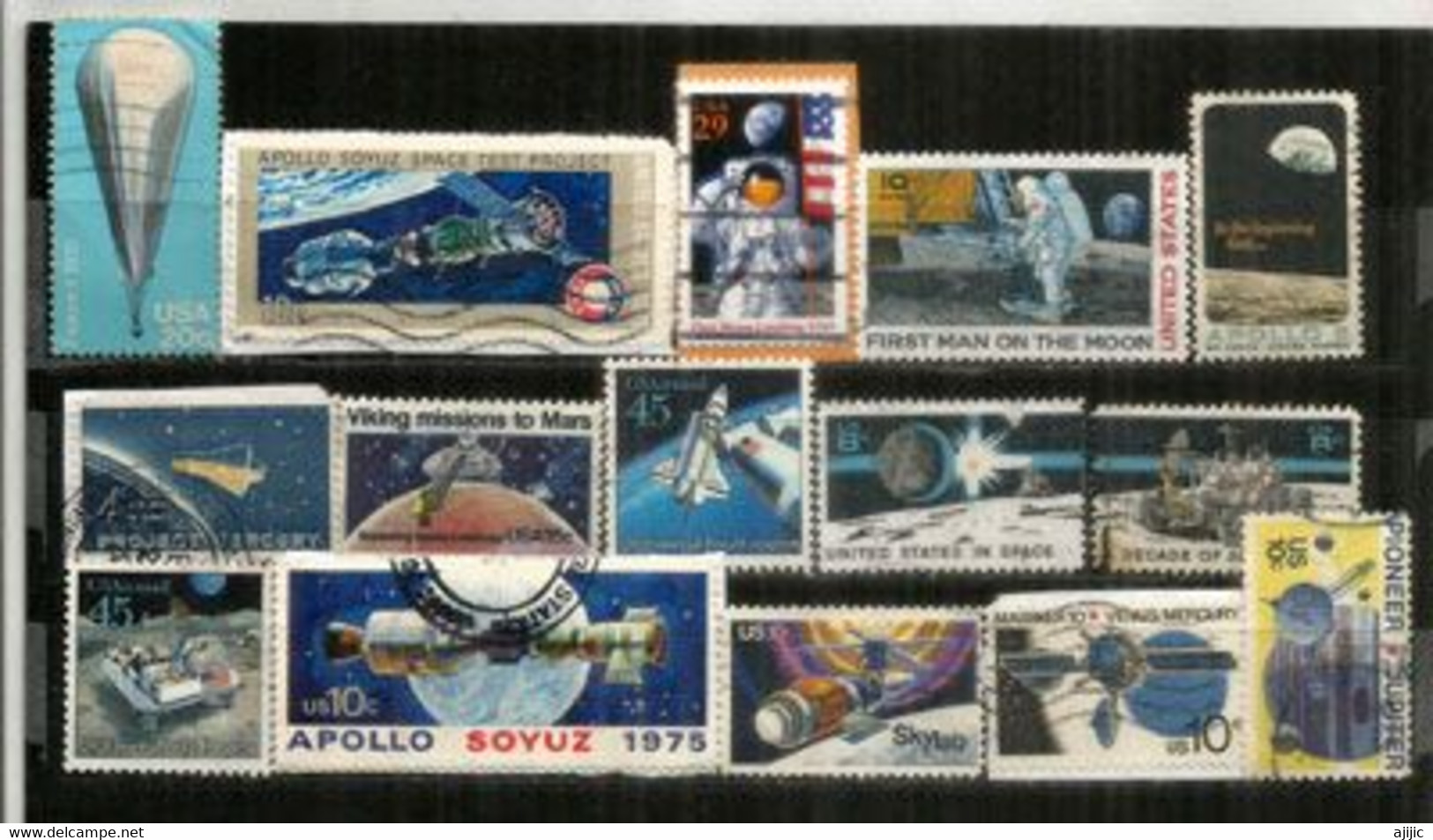 USA./ ETATS-UNIS. 15 T-p Oblitérés, Grands Formats ESPACE & SATELLITES. Lot # 2 - Collections