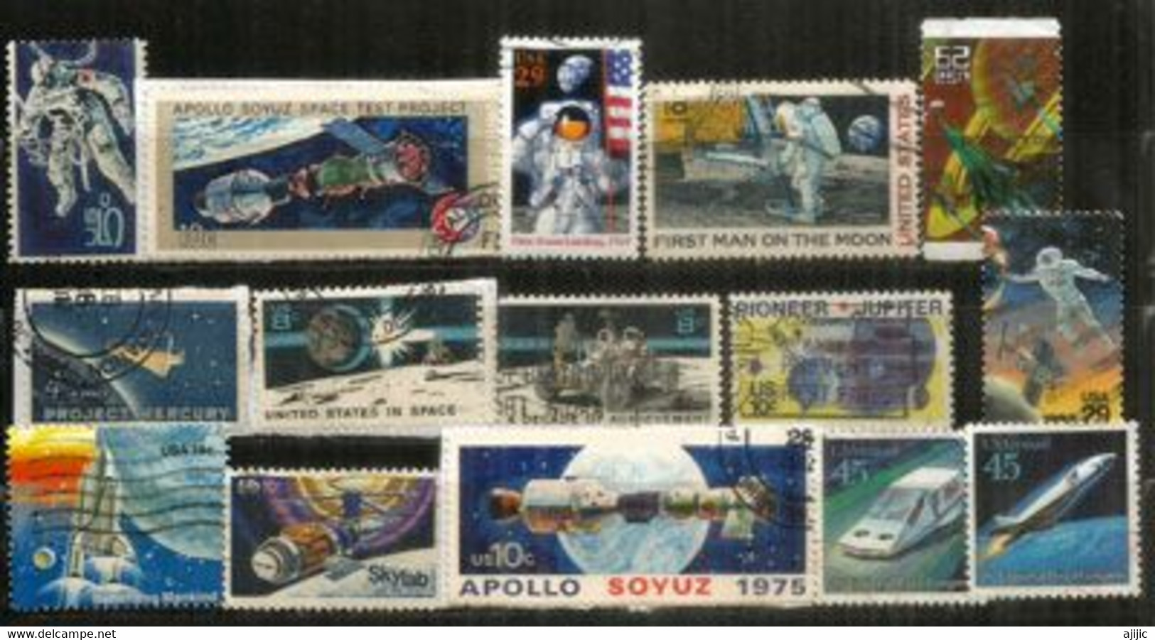 USA./ ETATS-UNIS. 15 T-p Oblitérés, Grands Formats ESPACE & SATELLITES. Lot # 3 - Verzamelingen