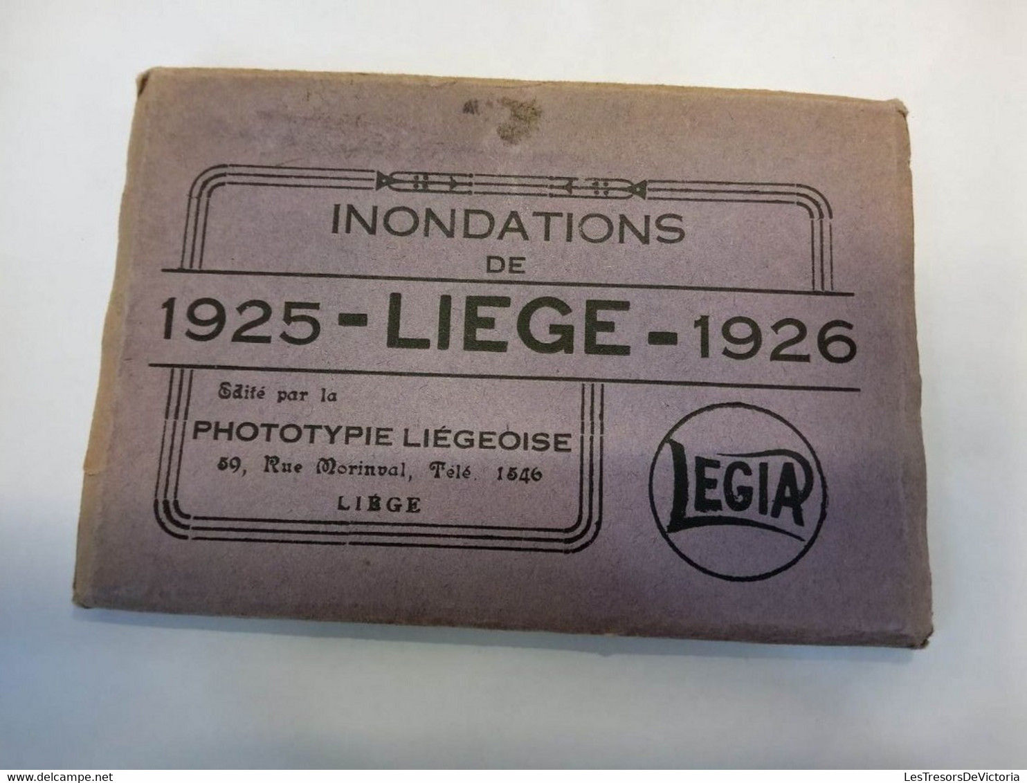 Belgique - Inondations De Liège 1925 1926 - Phot. Liègeoise - Legia - Complet - Carte Postale Ancienne - Inondazioni