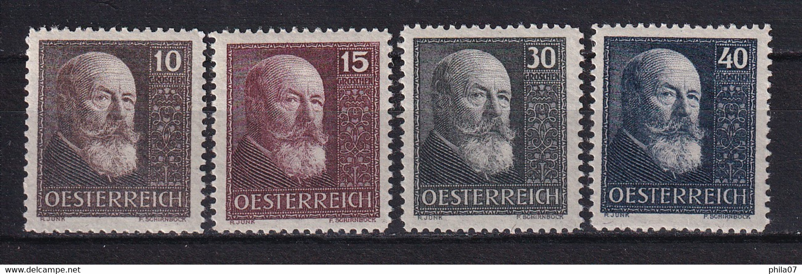 AUSTRIA 1928 - Mi.No. 494/497, Complete Serie, MNH / 2 Scans - Neufs