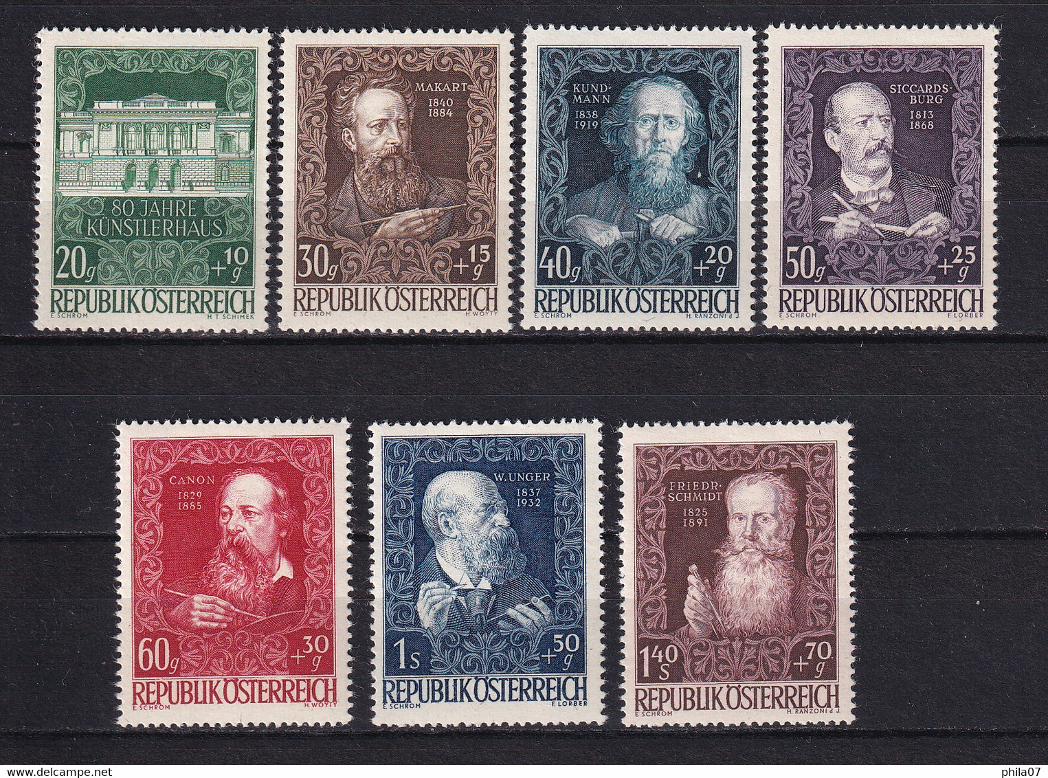 AUSTRIA 1948 - Mi.No. 878/884, Complete Serie, MNH / 2 Scans - Ungebraucht