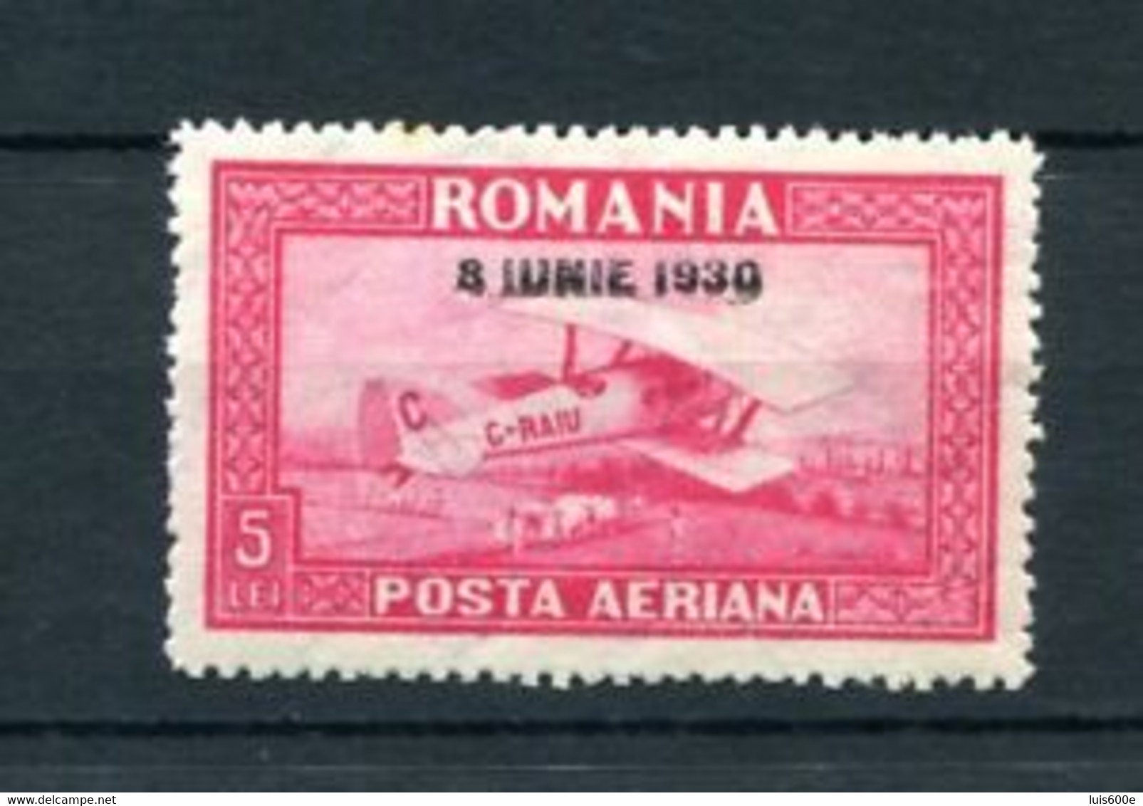 1928.RUMANIA.AEREO.YVERT 6.NUEVO CON FIJASELL.FILIGRANA HORIZONTAL.CATALOGO 100€ - Unused Stamps