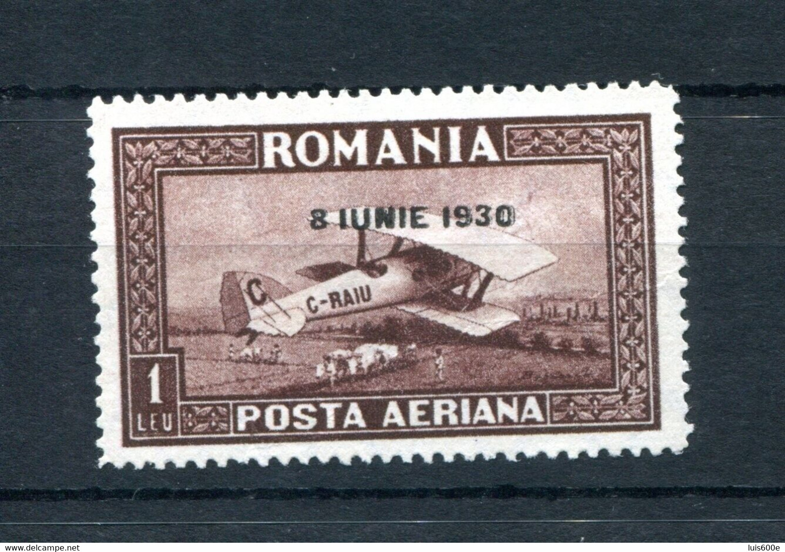 1928.RUMANIA.AEREO.YVERT 4(*).NUEVO.FILIGRANA HORIZONTAL.CATALOGO 100€ - Unused Stamps