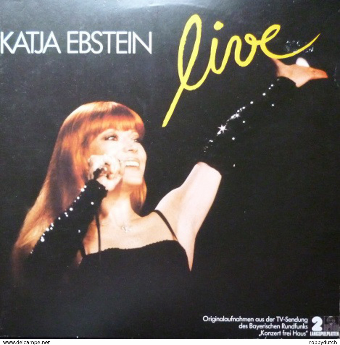 * 2LP *  KATJA EBSTEIN - LIVE (Germany 1980) - Otros - Canción Alemana