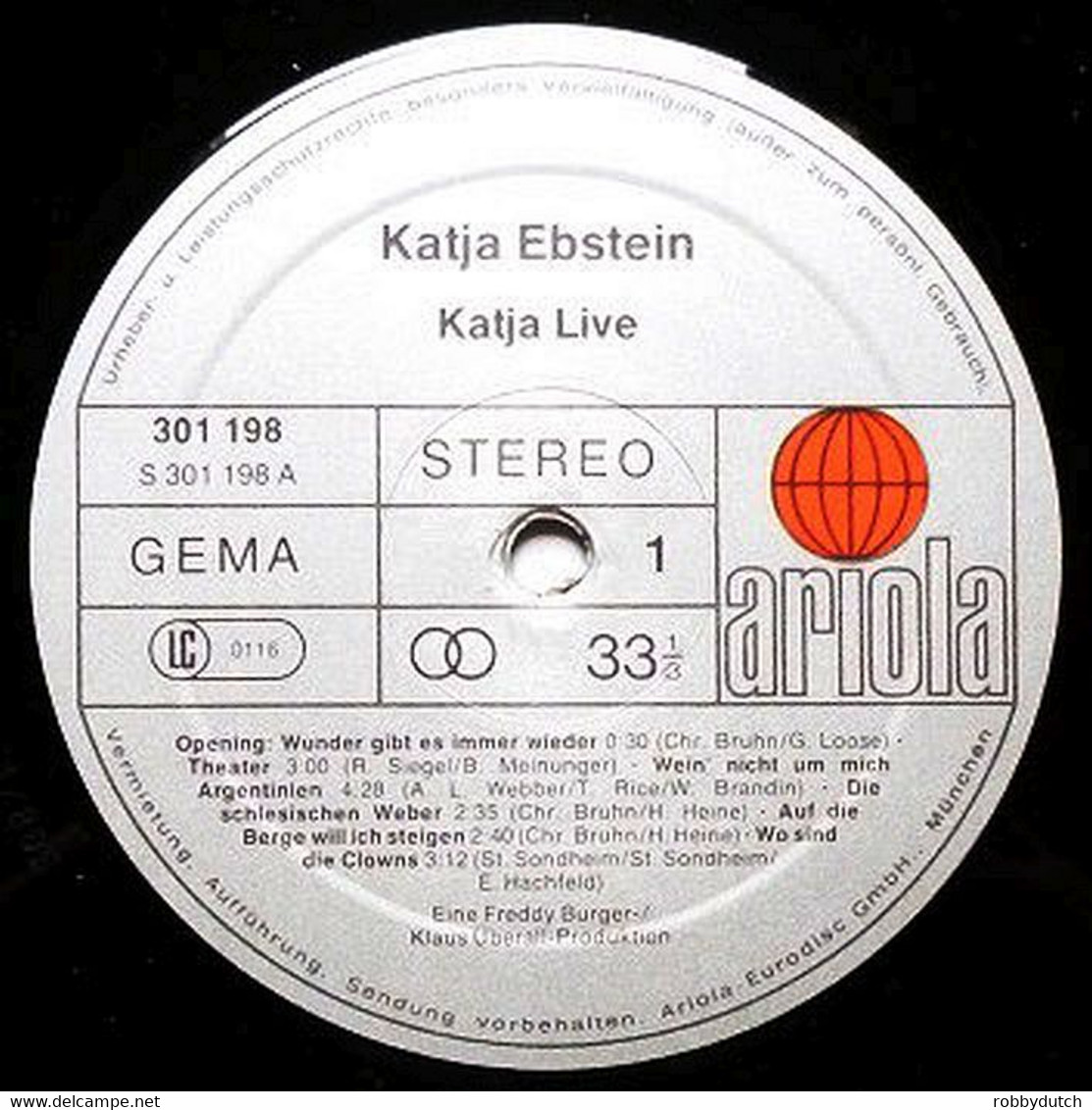 * 2LP *  KATJA EBSTEIN - LIVE (Germany 1980) - Autres - Musique Allemande