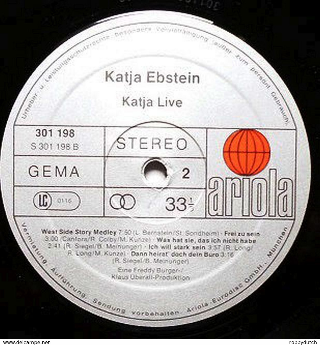 * 2LP *  KATJA EBSTEIN - LIVE (Germany 1980)