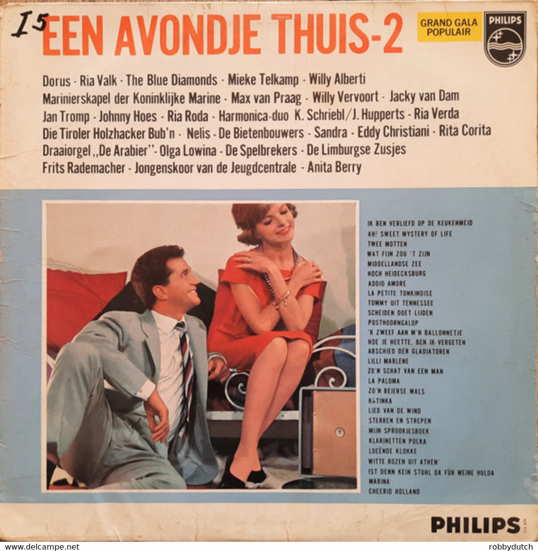 * LP *  EEN AVONDJE THUIS 2 - DIVERSE ARTIESTEN (Holland 1964 EX-) - Compilations