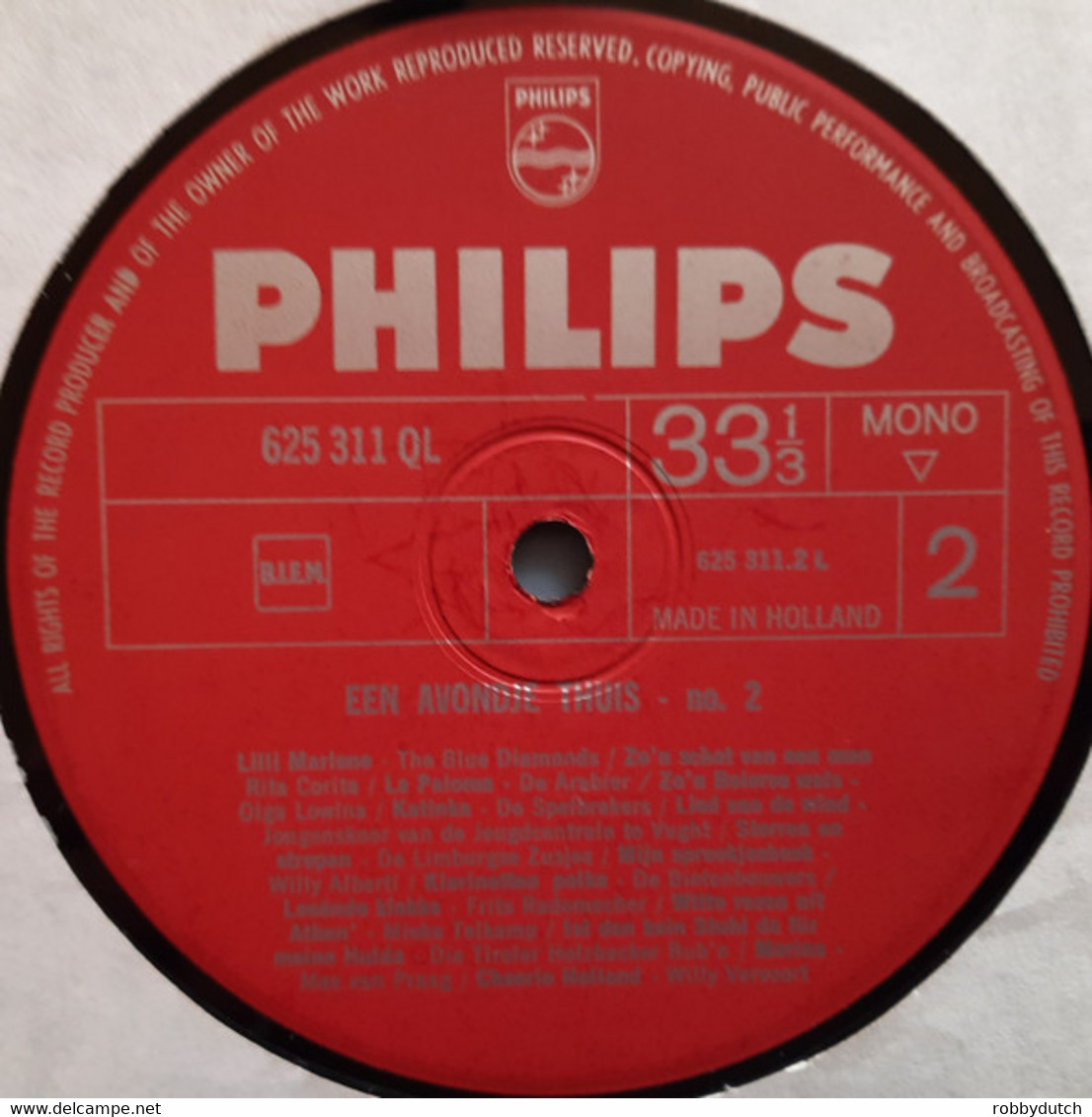 * LP *  EEN AVONDJE THUIS 2 - DIVERSE ARTIESTEN (Holland 1964 EX-) - Hit-Compilations