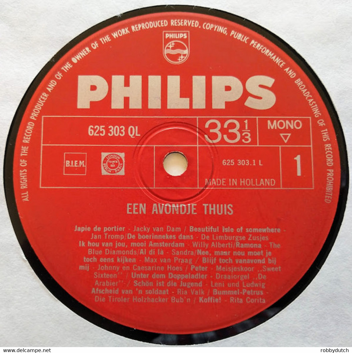 * LP *  EEN AVONDJE THUIS - DIVERSE ARTIESTEN (Holland 1964 EX-) - Compilaciones