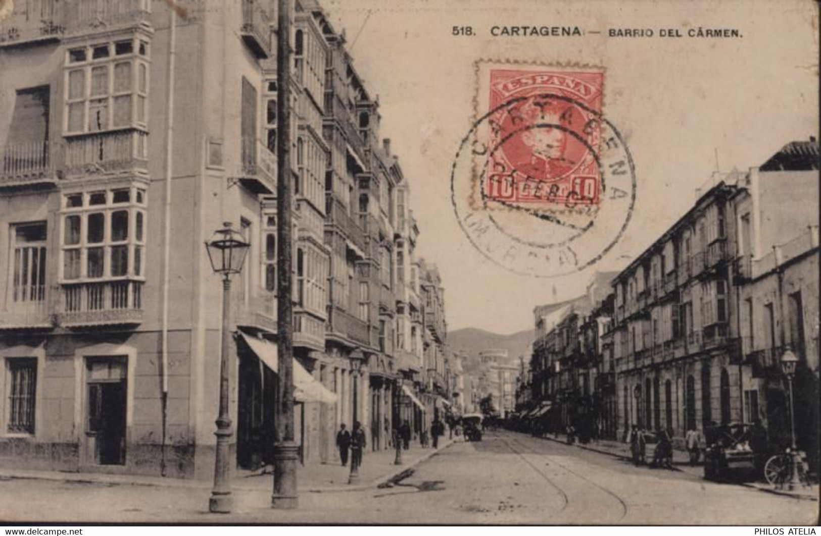 CPA CP Espagne Cartagena Barrio Del Carmen YT 214 CAD 24 2 1909 - Murcia