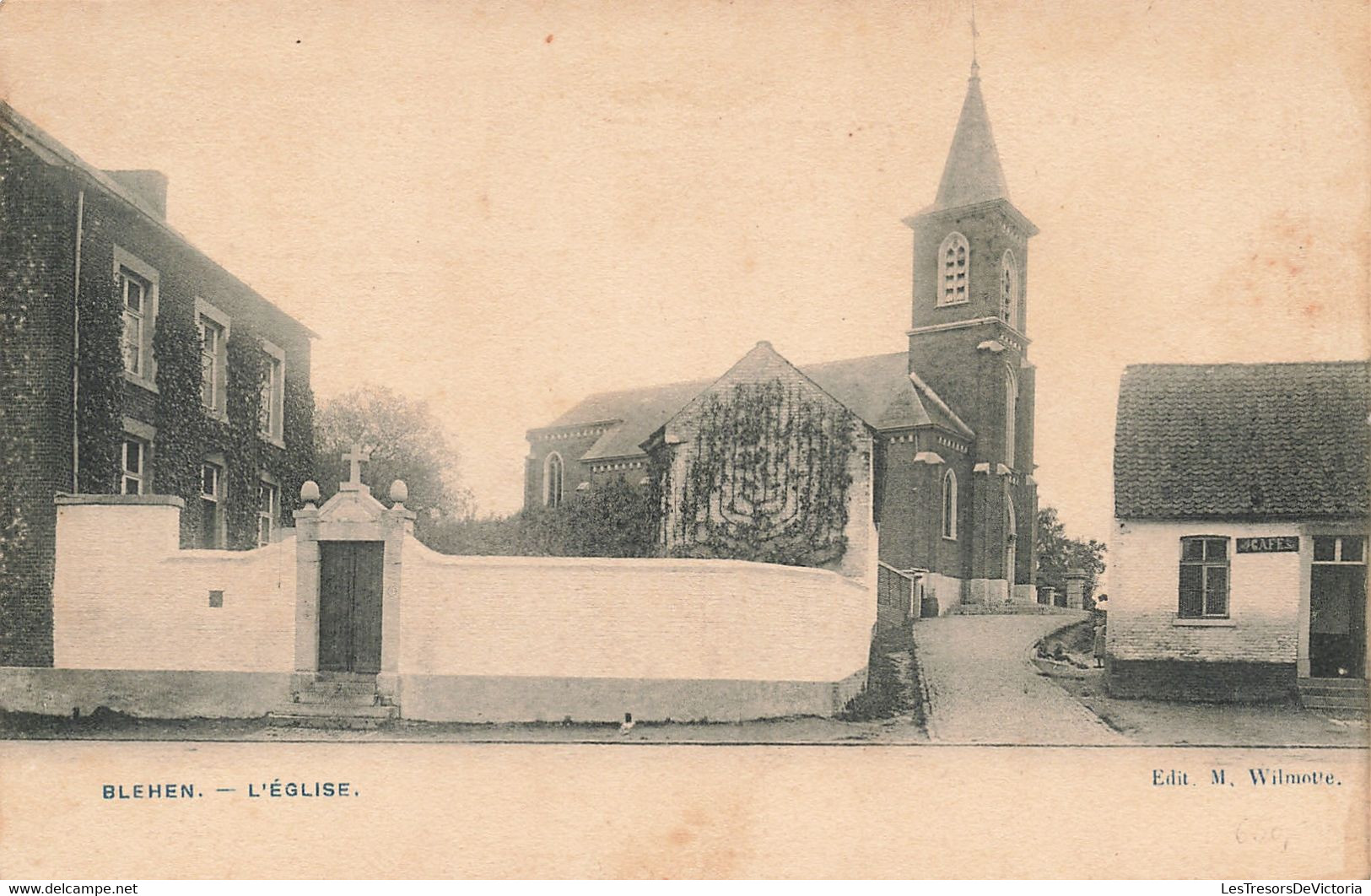 Belgique - Blehen - L'Eglise - Edit. M. Wilmotte - Clocher  - Carte Postale Ancienne - Hannuit
