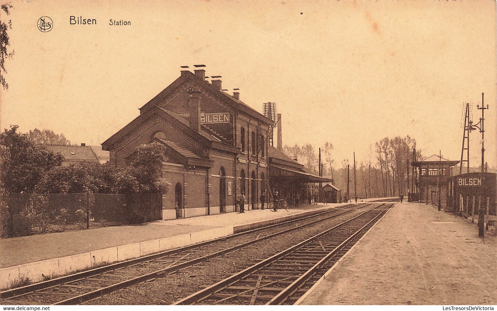 Allemagne - Bilsen - Station - Gare - Edit. Nels -  J. Simoens - Animé - Vélo - Carte Postale Ancienne - Pinneberg