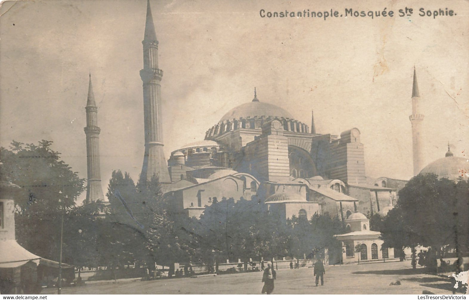 Turquie - Constantinople Mosquée Sainte Sophie - Edit. J. Ludwigsohn - Animé  - Carte Postale Ancienne - Turquie