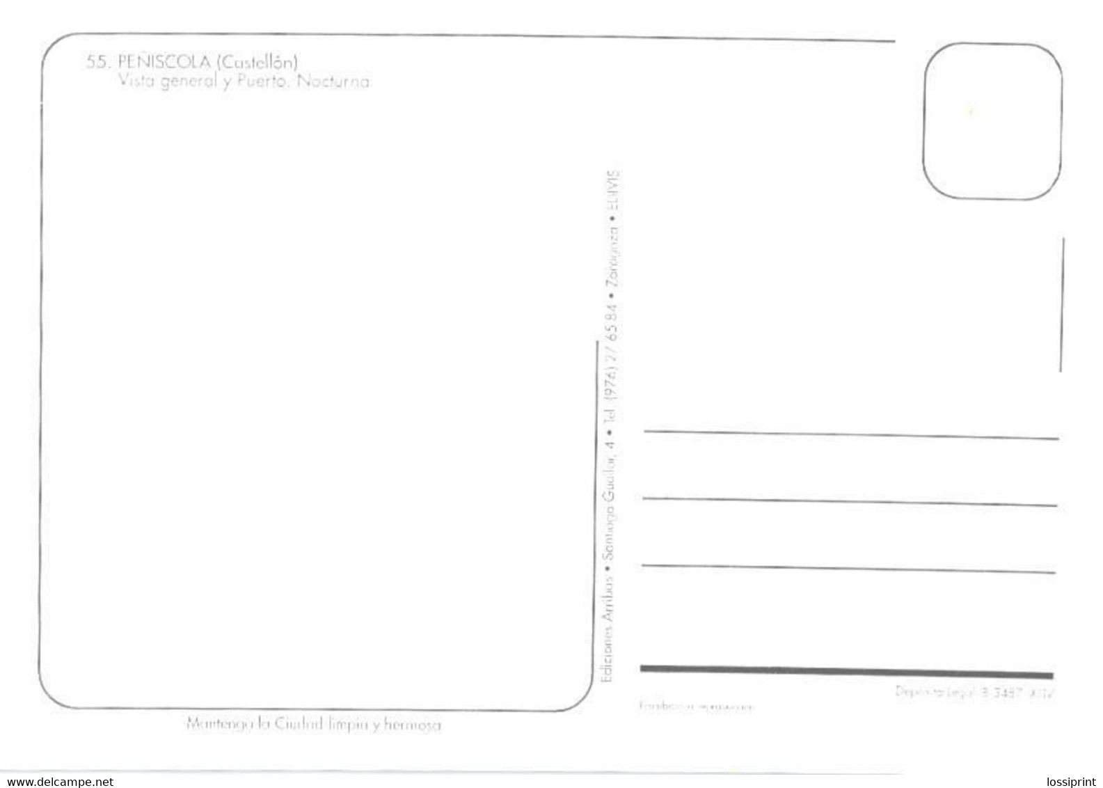 Spain:Peniscola, Evening Overview - Castellón