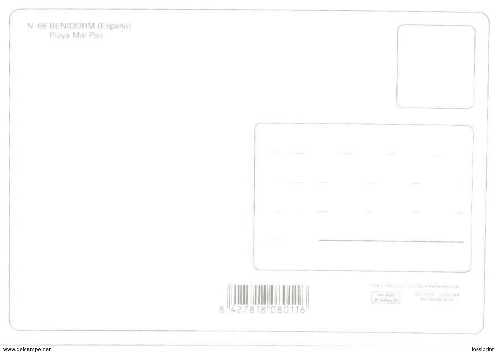 Spain:Benidorm, Mal Pas Beach - Alicante