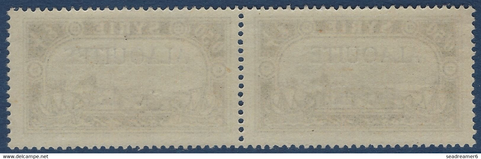 Colonies ALAOUITES Paire N°24aa** Variété ALAOUITE Sans S Tenant à Normal Tres Frais - Unused Stamps