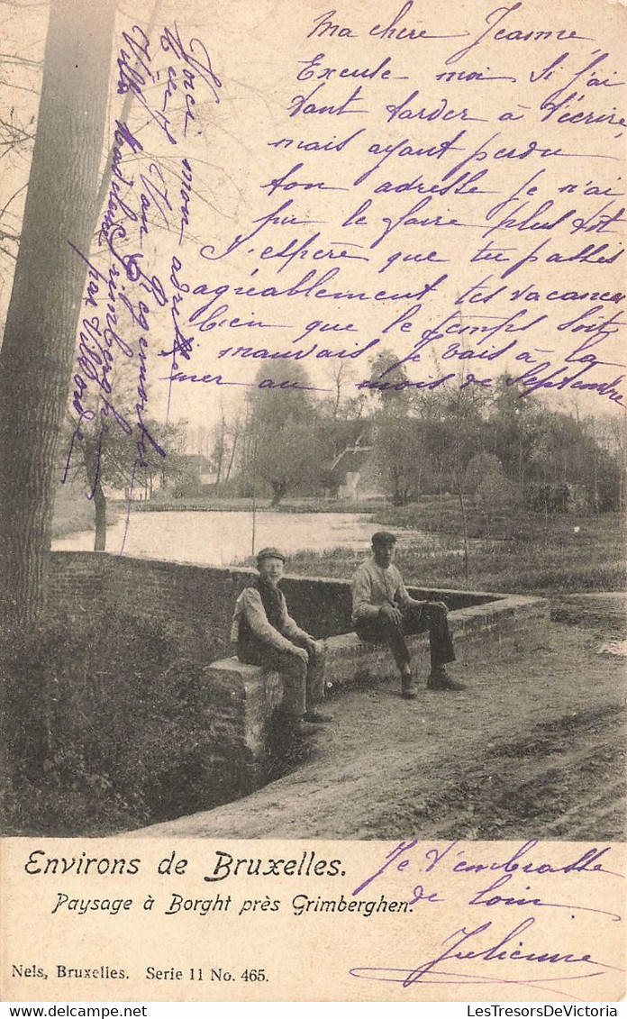 Belgique - Environs De Bruxelles - Paysage à Borght Près De Grimbergen - Précurseur - Animé - Carte Postale Ancienne - Grimbergen