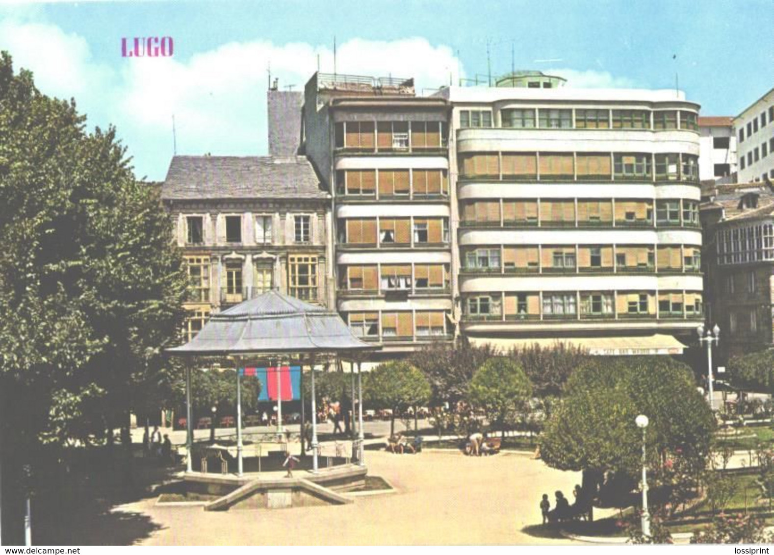 Spain:Lugo, Square Of Spain And Kiosk - Lugo