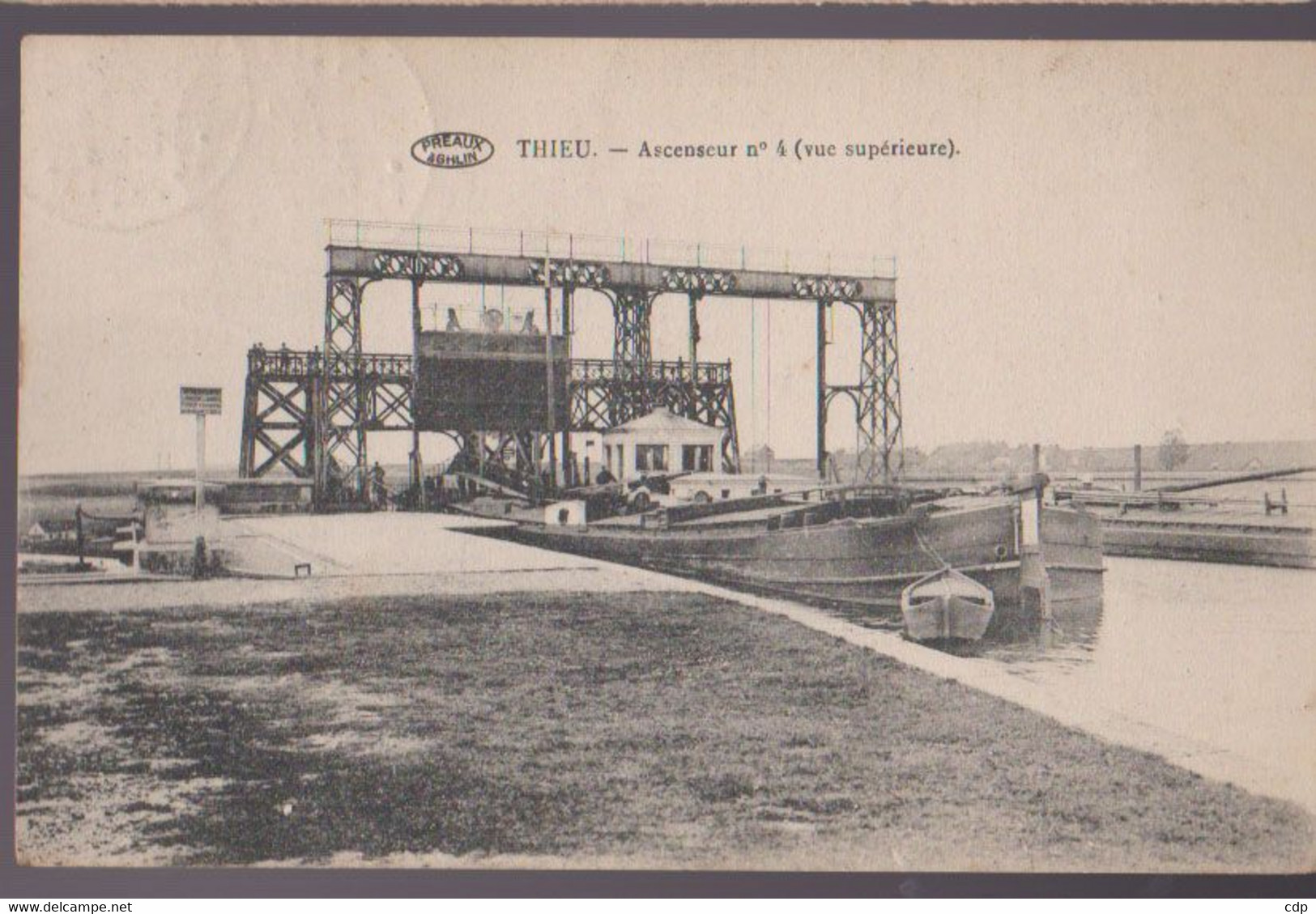 Cpa Thieu  1925   Ascenseur Bateaux - Le Roeulx