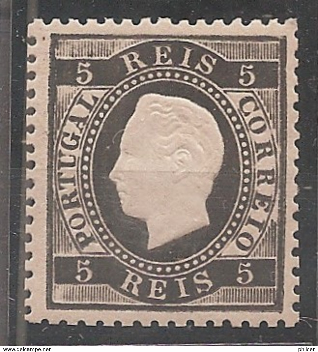 Portugal, 1870/6, # 36 Dent. 12 3/4, MH - Ungebraucht