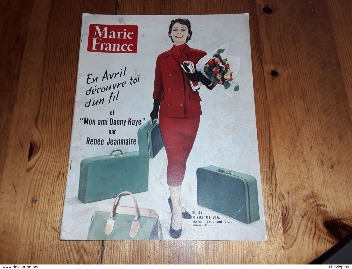 MARIE FRANCE N°435 1953 Mode Fashion Danny Kaye French Women's Magazine - Mode