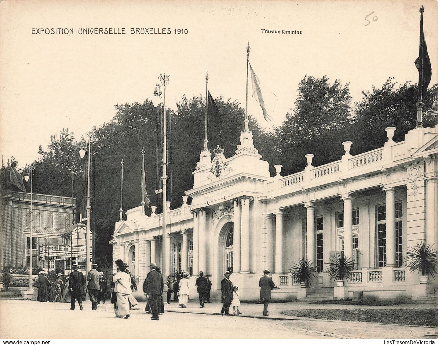 Grand Format - Bruxelles - Lot De 6 Cartes Exposition Universelle Bruxelles 1910 - Dim. 18/14 Cm - Carte Postale Anc. - Brussels (City)
