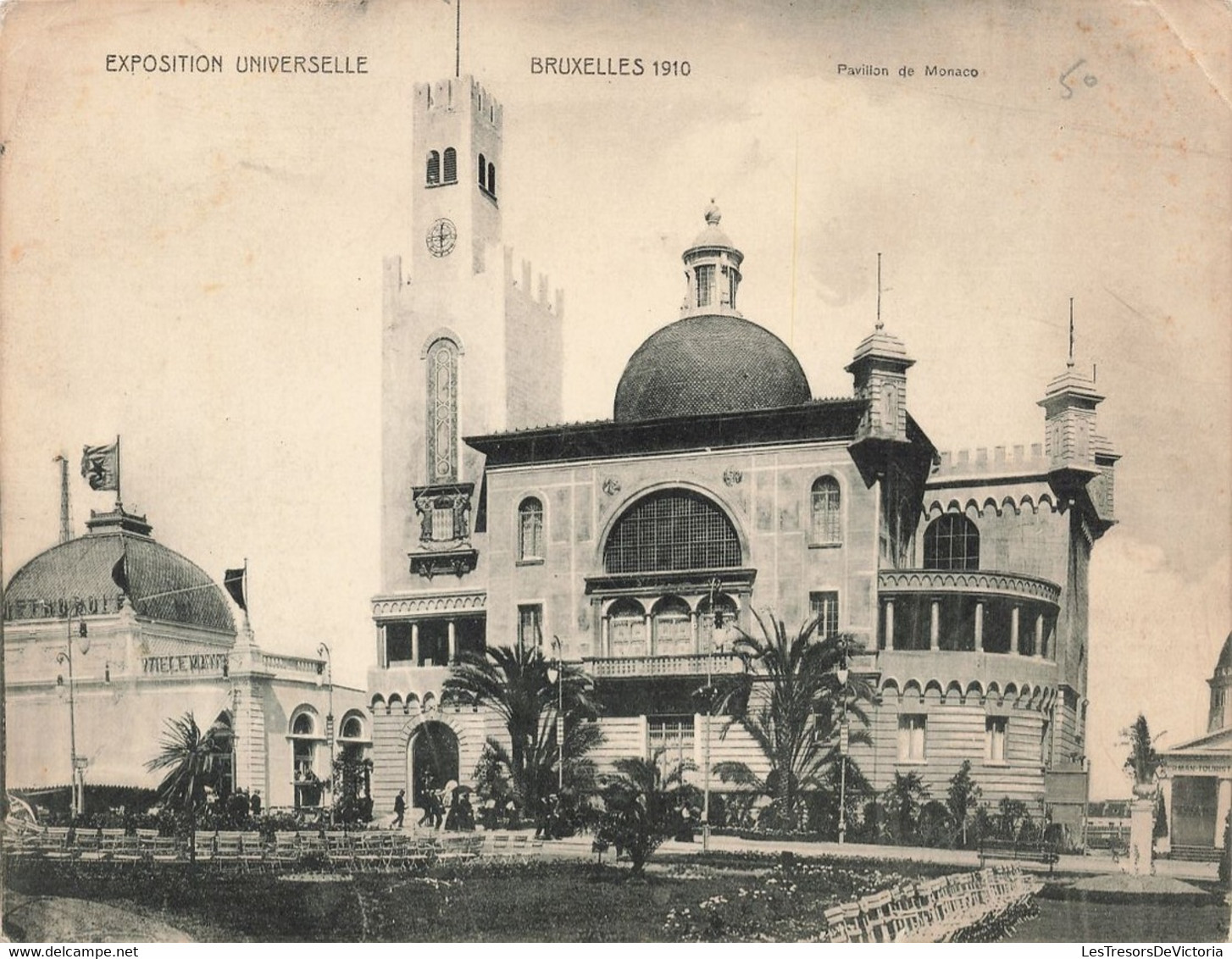 Grand Format - Bruxelles - Lot de 6 Cartes Exposition universelle Bruxelles 1910 - Dim. 18/14 cm - Carte Postale Anc.