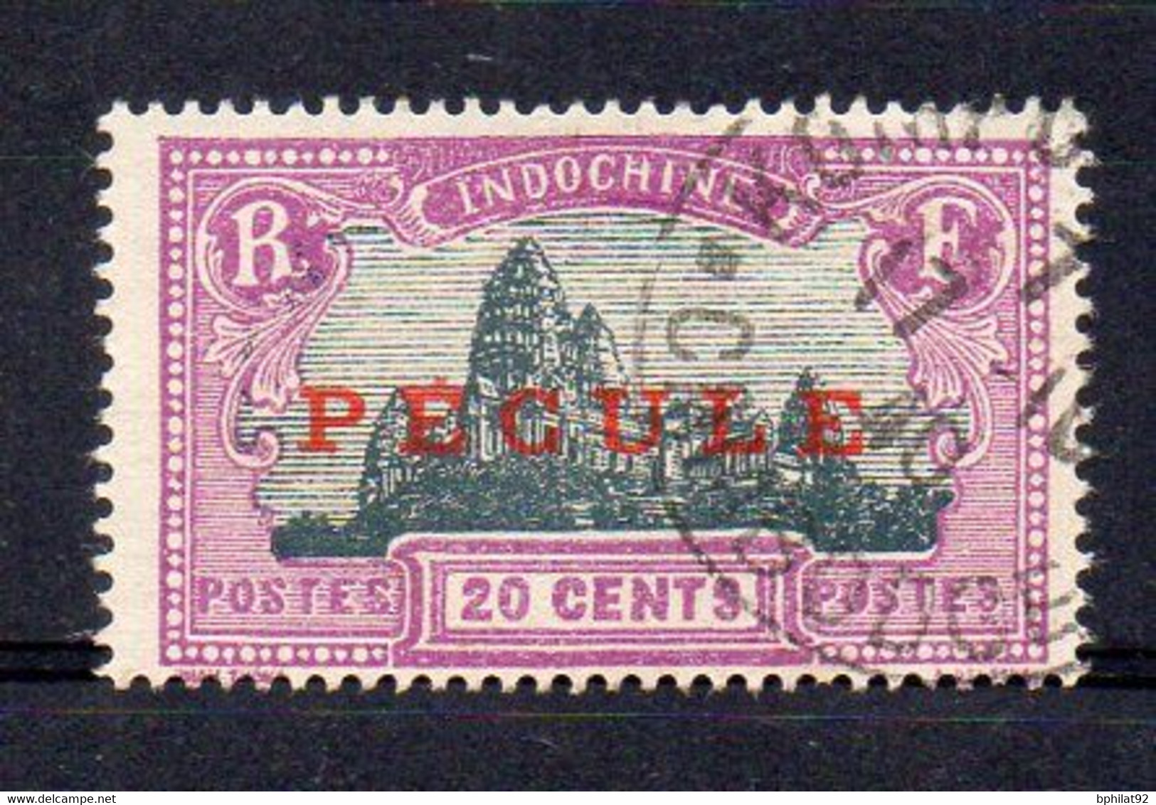 !!! FISCAL D'INDOCHINE PECULE N°10a OBLITERE - Andere & Zonder Classificatie
