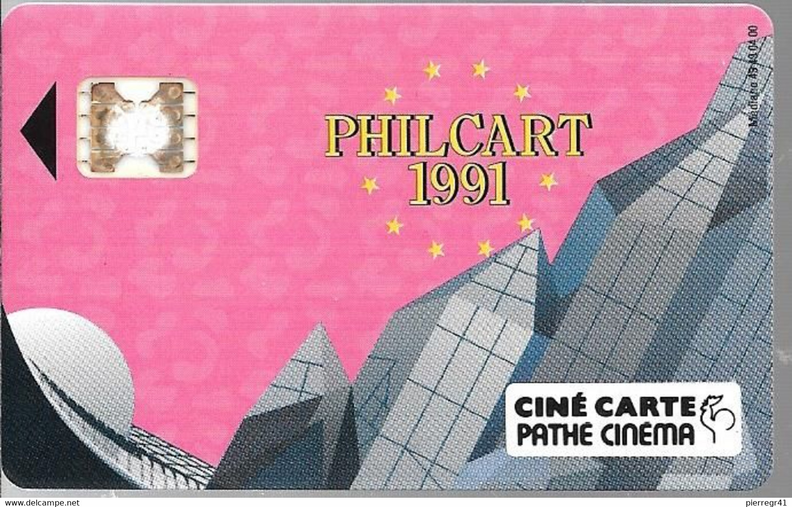 CARTE-FR- CINEMA-PATHE-Série 5 CARTES-Puce Sc4 Ab-Tirage 1000Ex-Glacé-NEUVE-avec Envart-Ft 21x29.7Cm-LUXE/RARE - Kinokarten