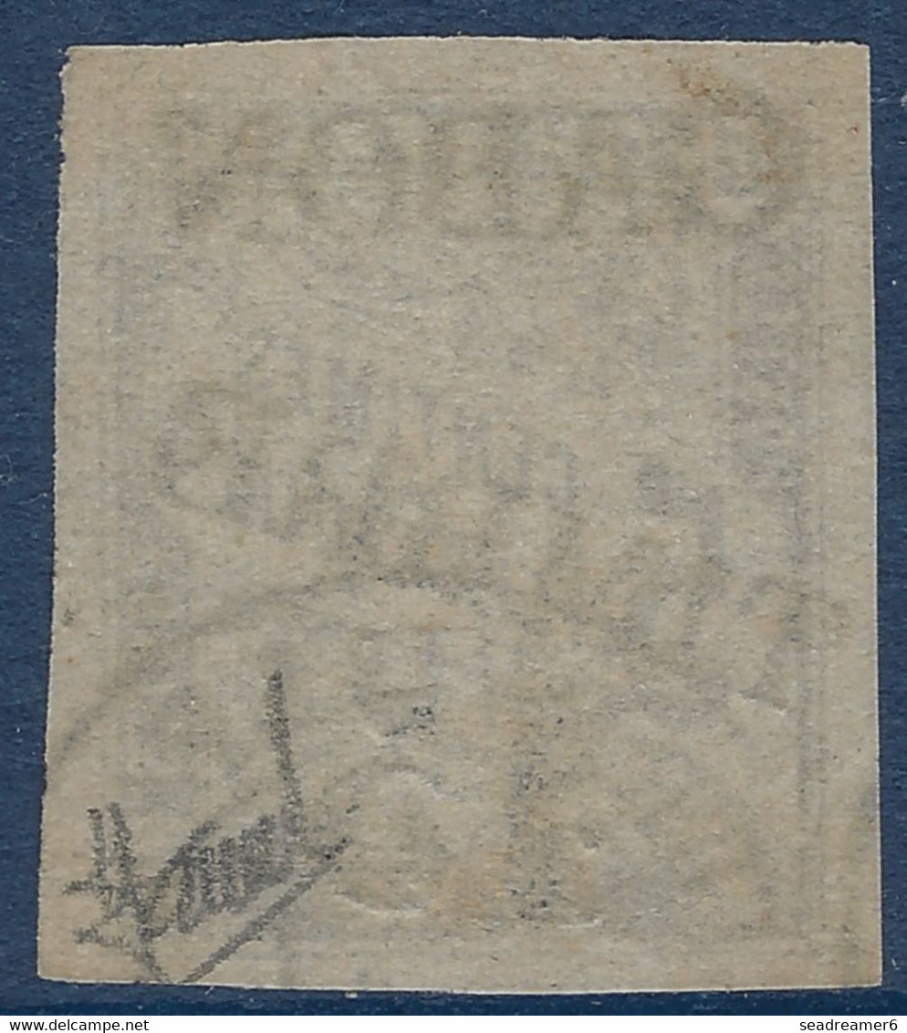 Colonies GABON N°12 15c Sur 5c (tirage 1500) Oblitéré De Libreville TTB Signé JAMET - Used Stamps