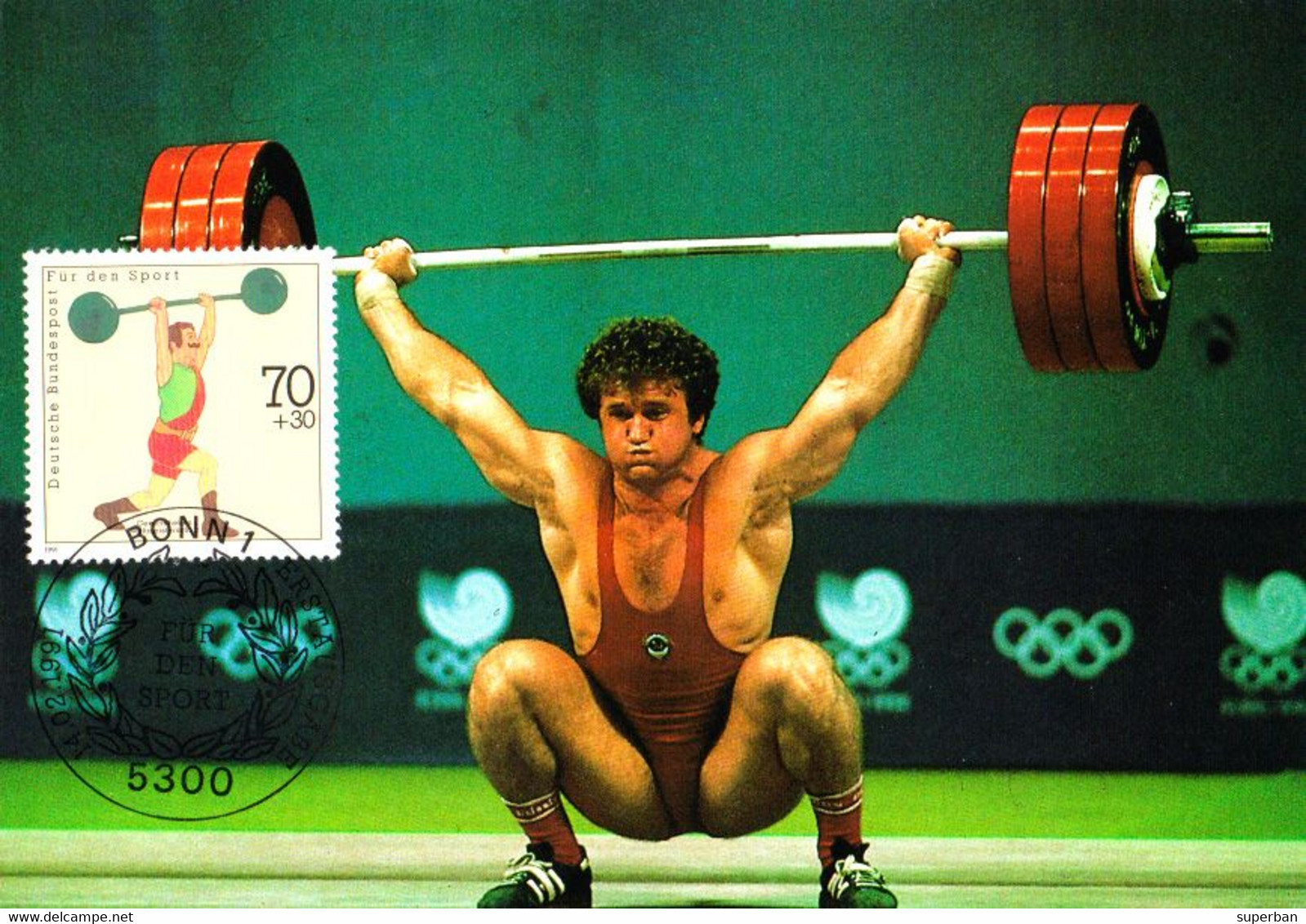 HALTÈROPHILIE / WEIGHT LIFTING - 2 CARTES MAXIMUM / MAXIMUM CARDS : BONN & BERLIN ERSTAUSGABE / FIRST DAY - 1991 (al125) - Haltérophilie