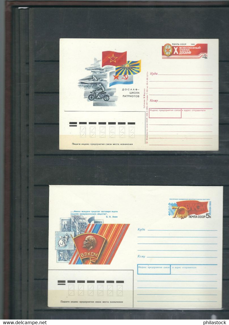 RUSSIE lot timbres & BF à 95 % ** + qq divers & documents dans un trés bel album