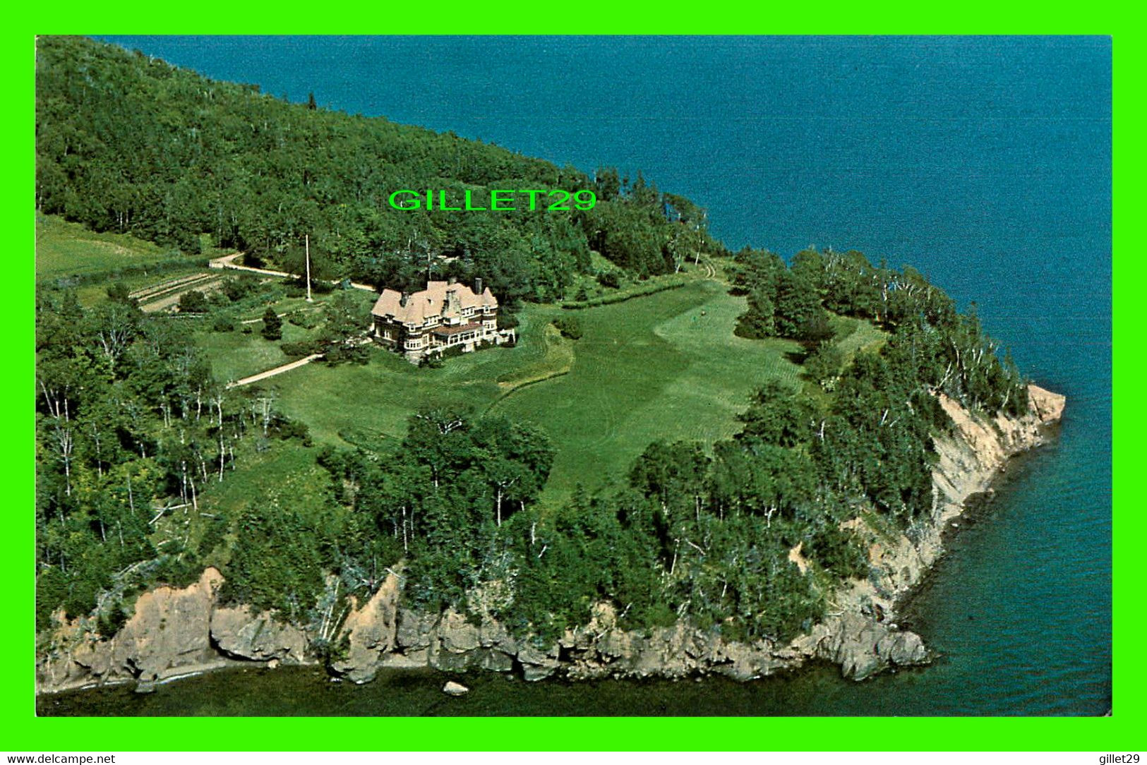 BADDECK, NOVA SCOTIA - AERIAL VIEW OF BEINN BHREAGH - HOME OF LATE ALEXANDER GRAHAM BELL - - Cape Breton