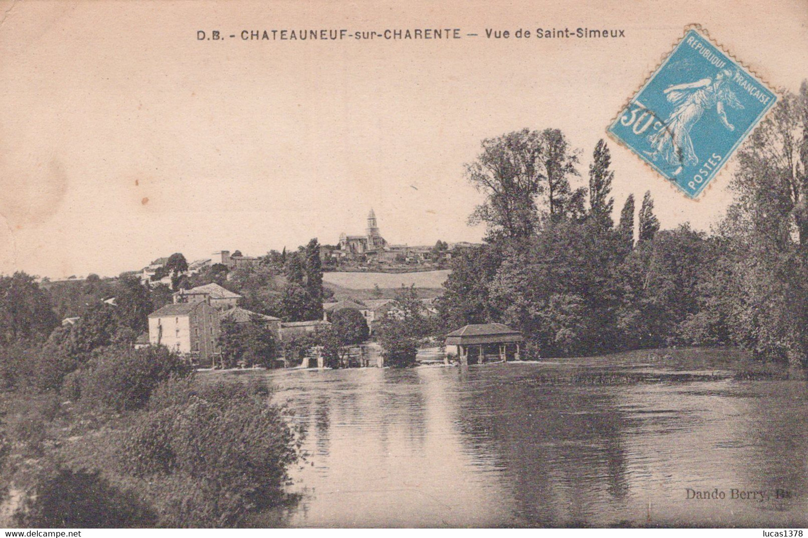 16 / CHATEAUNEUF SUR CHARENTE / VUE DE SAINT SIMEUX - Chateauneuf Sur Charente
