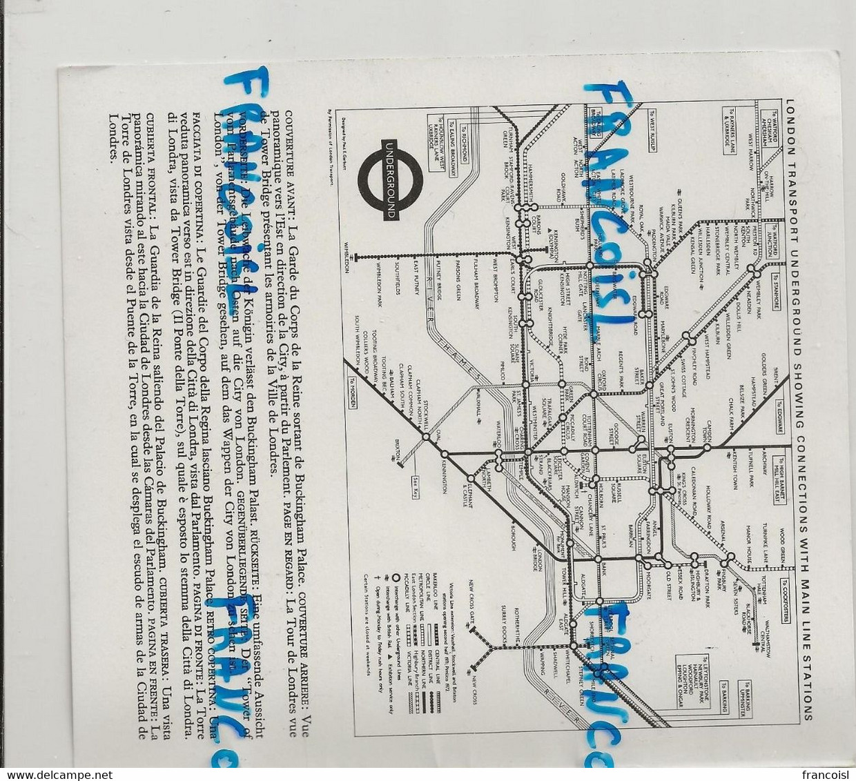 Grande-Bretagne. Londres. Livret Touristique Quadrilingue. Plan Des Transports En Commun. 16,5/18 Cm - Otros Accesorios