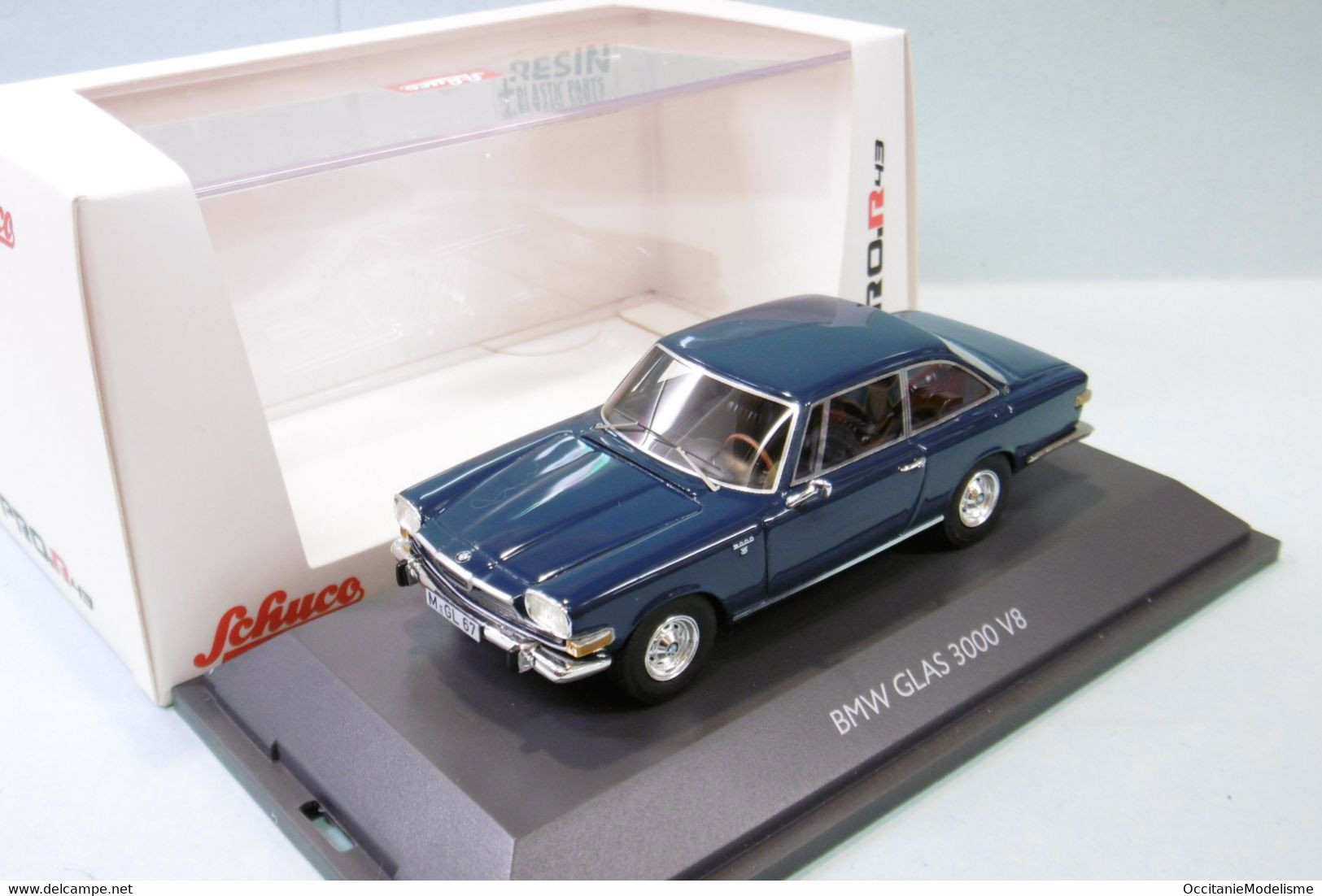 Schuco - BMW GLAS 3000 V8 Bleu Réf. 450913200 Neuf NBO 1/43 - Schuco