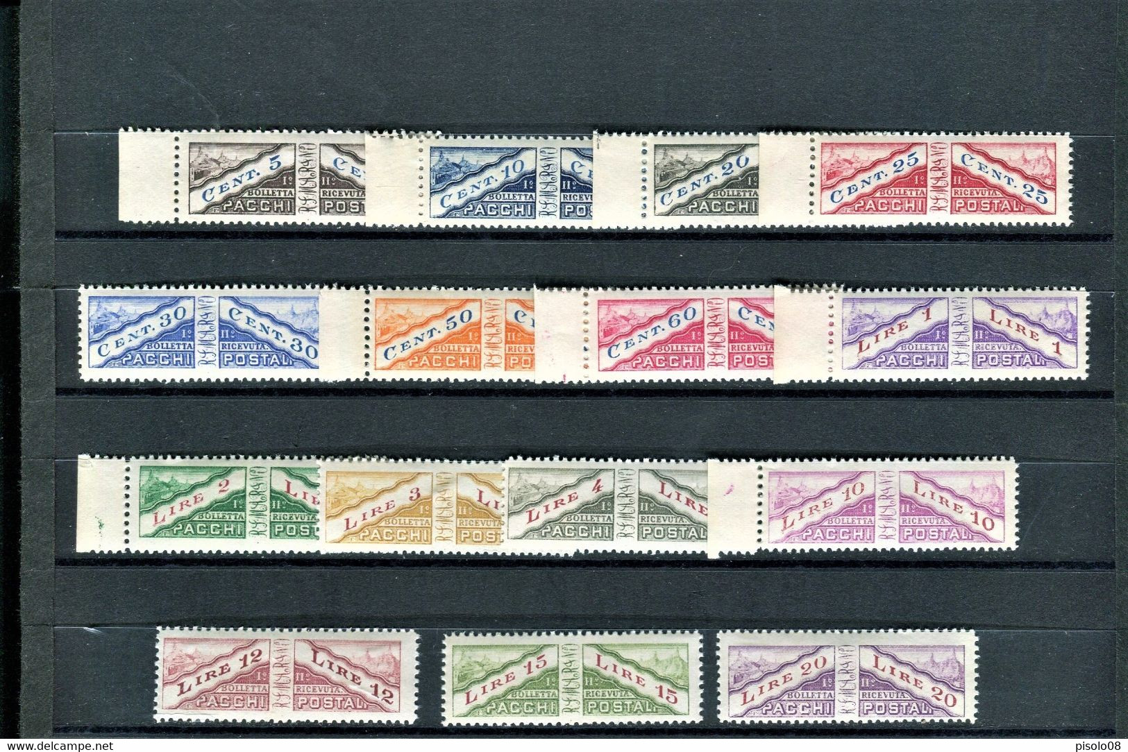 SAN MARINO 1928 PACCHI POSTALI ** MNH - Spoorwegzegels