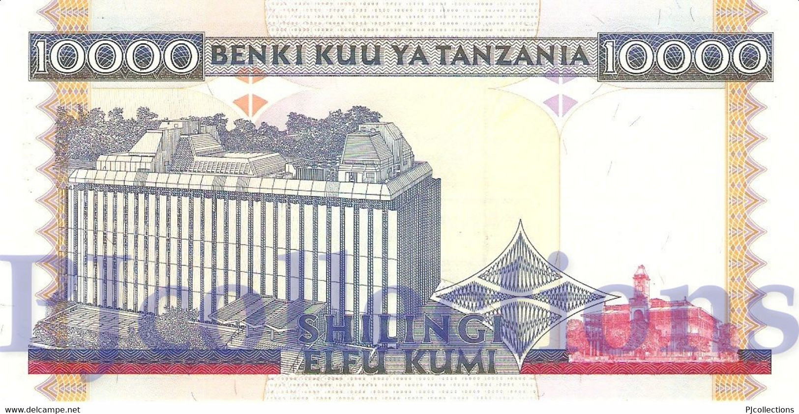 TANZANIA 10000 SHILINGI 1997 PICK 33 UNC - Tanzania