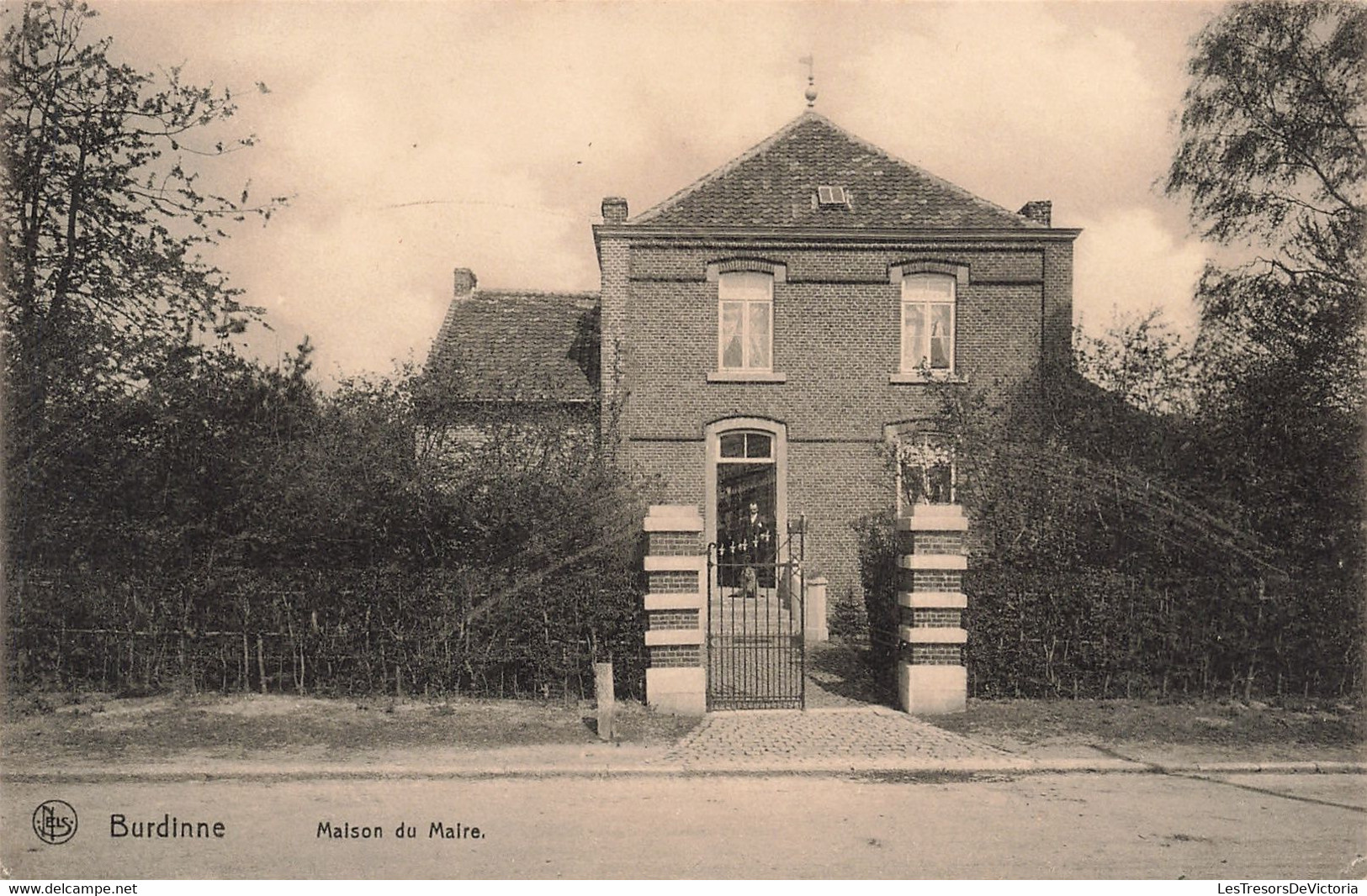 Belgique - Burdinne - Maison Du Maire - Edit.Nels - Animé - Carte Postale Ancienne - Burdinne