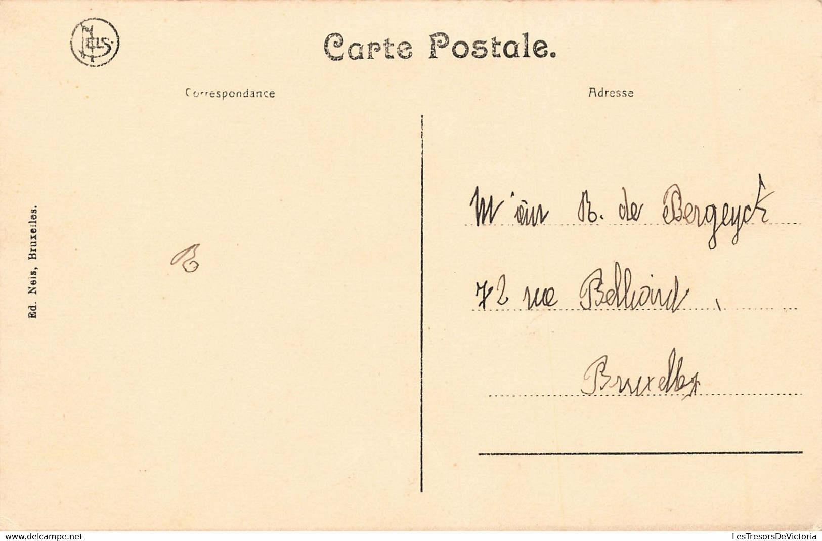 Belgique - Burdinne - Maison Du Maire - Edit.Nels - Animé - Carte Postale Ancienne - Burdinne
