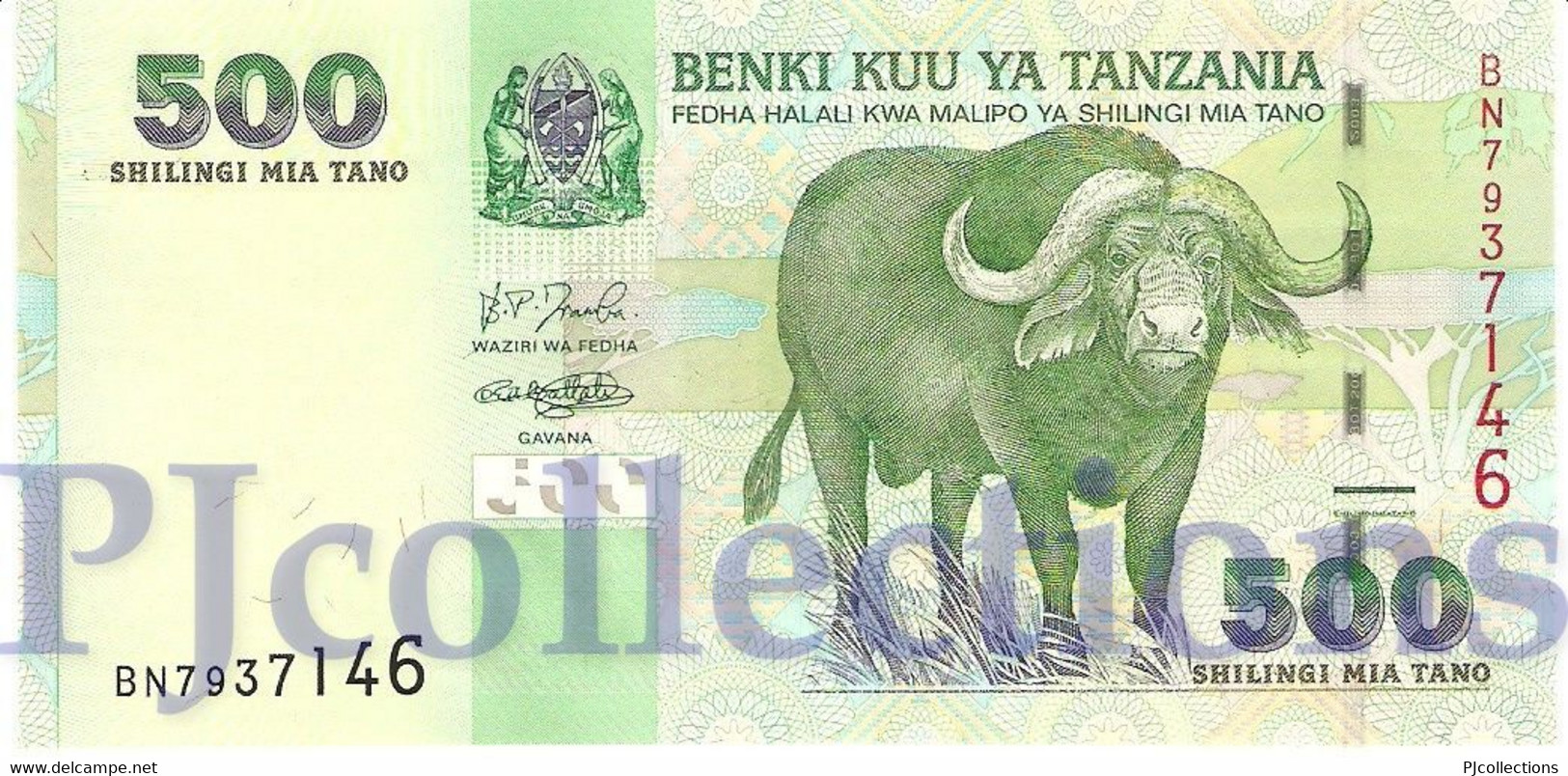 TANZANIA 500 SHILINGI 2003 PICK 35 UNC - Tanzania