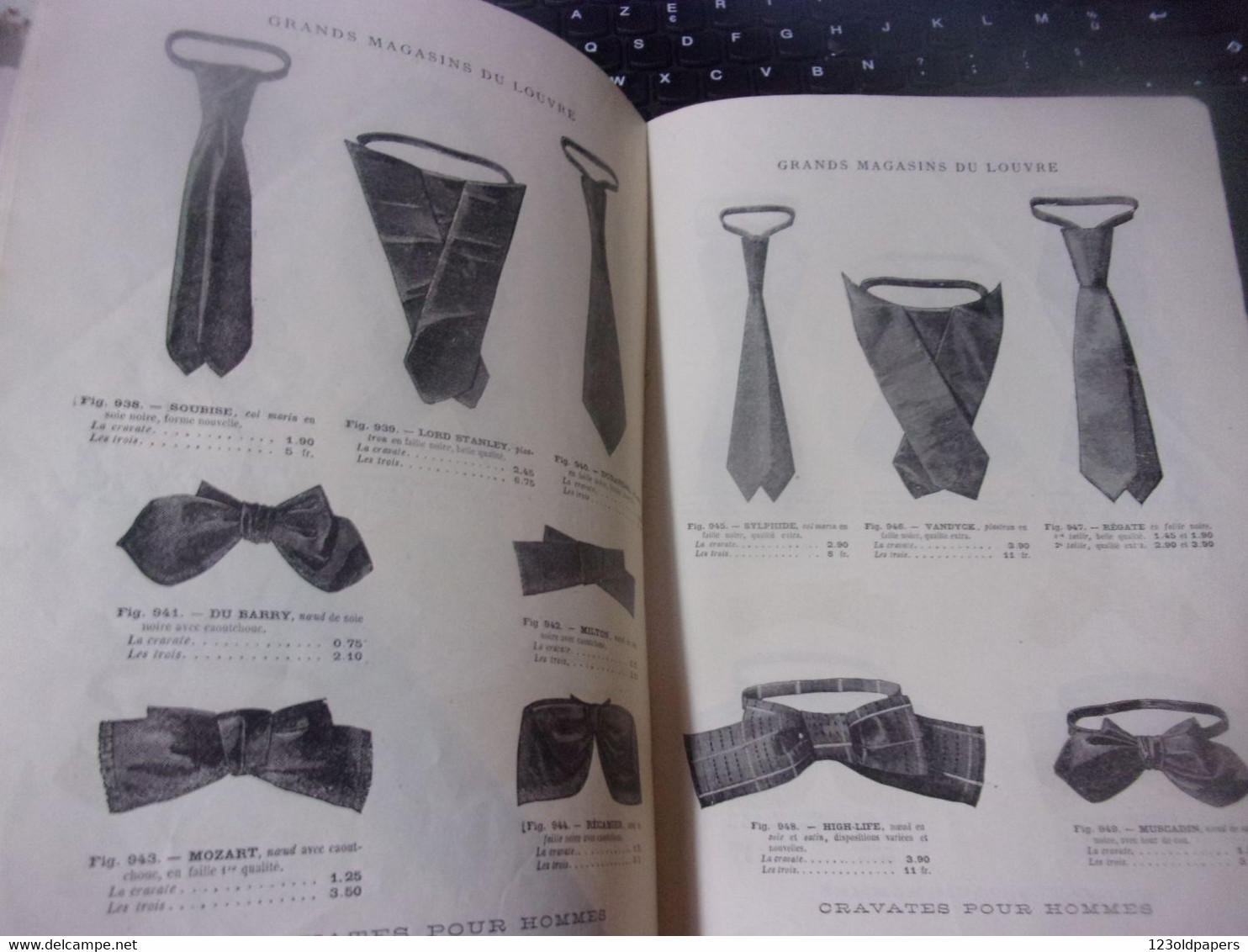 ♥️ RARE 1877/78  HIVER  catalogue grands magasins du louvre Paris COSTUMES ENFANTS CORSETS CRAVATES PEIGNOIRS