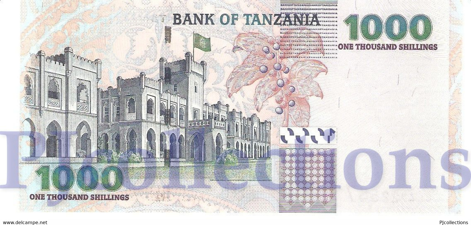 TANZANIA 1000 SHILINGI 2003 PICK 36a UNC - Tanzanie