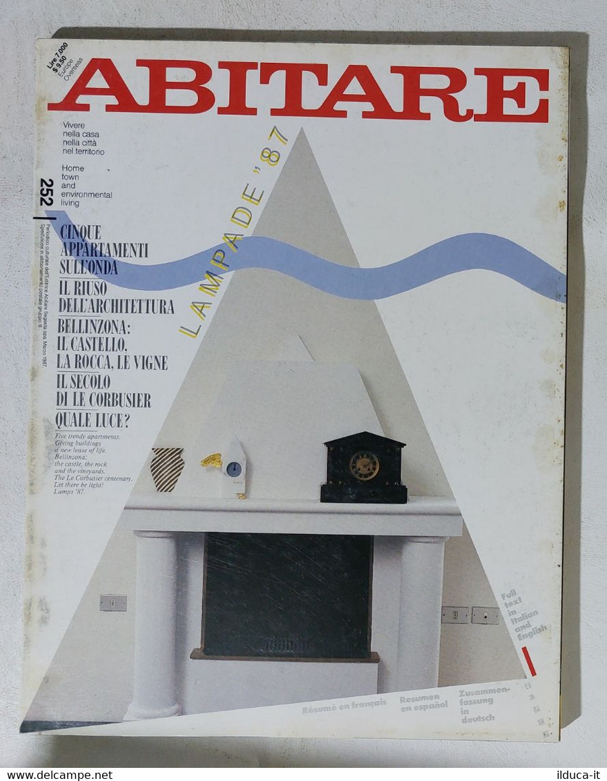 17284 ABITARE 1987 N. 252 - Case E Città: Architetture Riutilizzate / Lampade - House, Garden, Kitchen