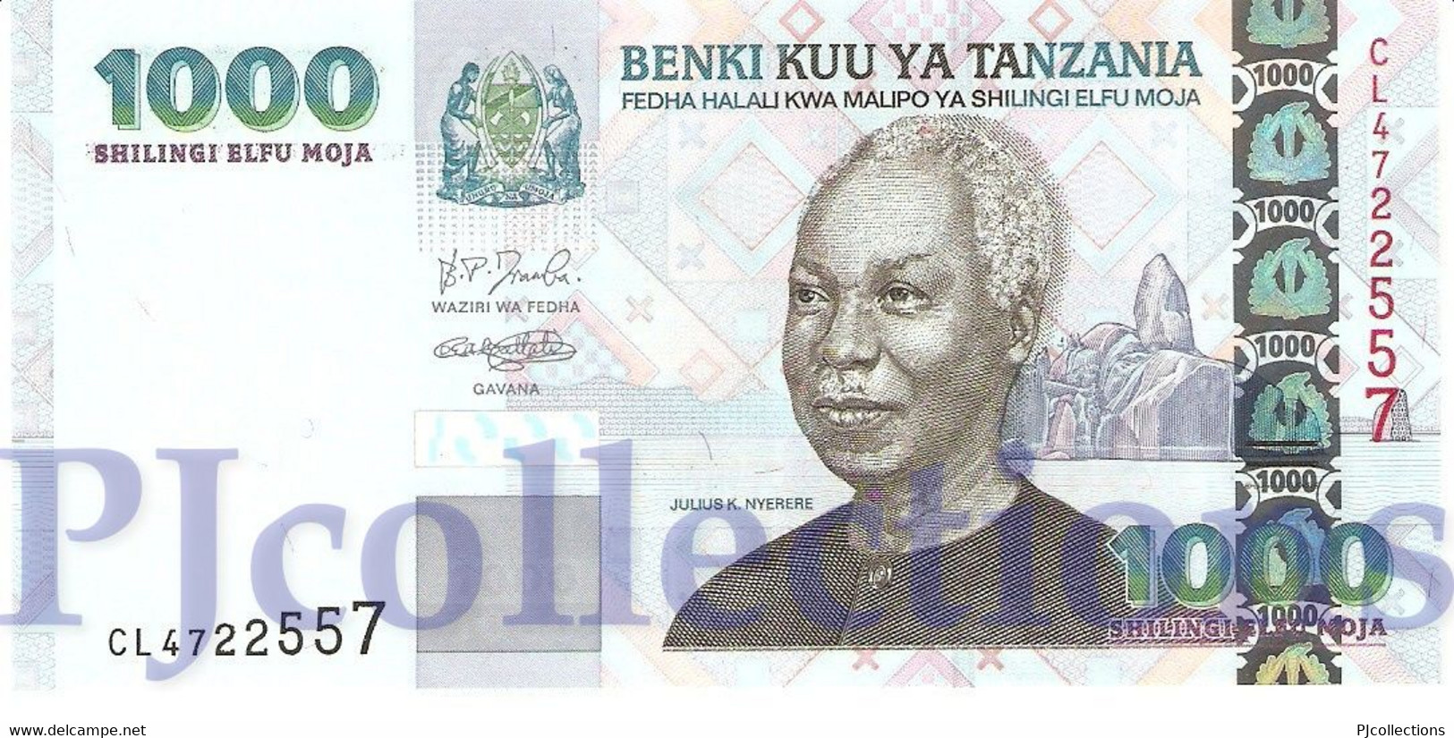 TANZANIA 1000 SHILINGI 2006 PICK 36b UNC - Tanzanie